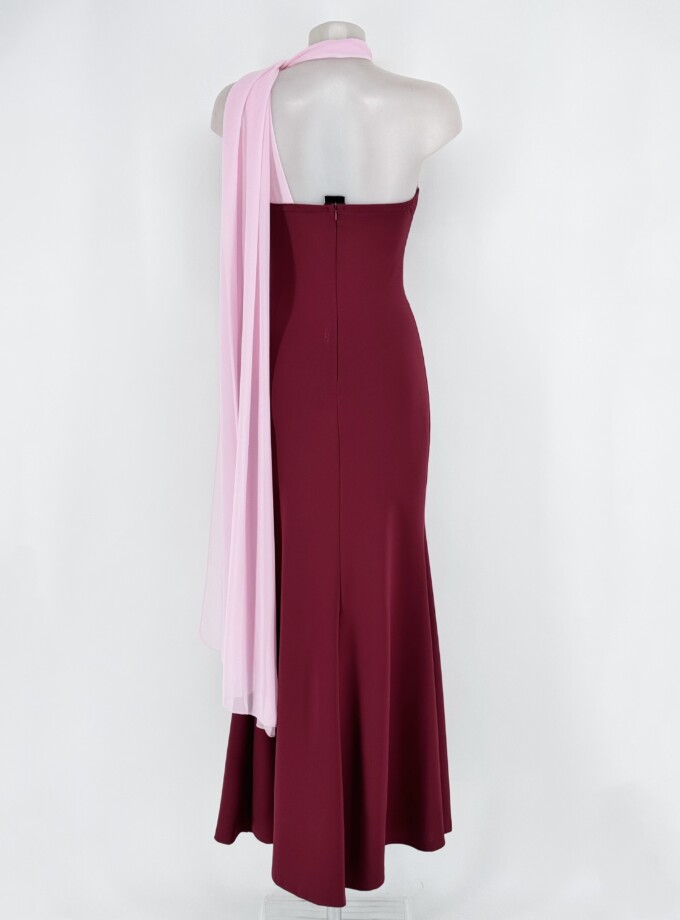 Vestido Asimétrico Bicolor