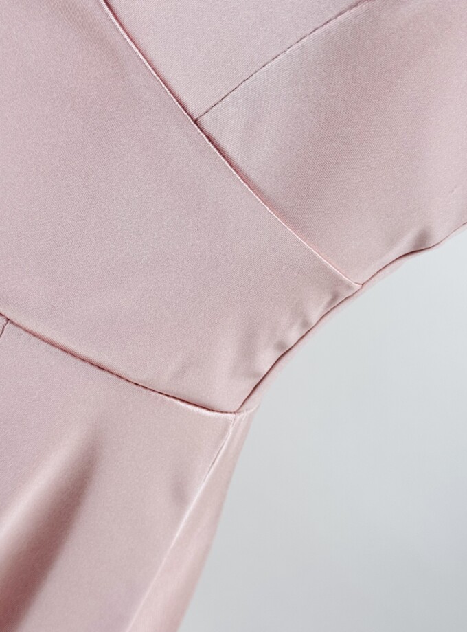 Vestido Seda Falda Amplia
