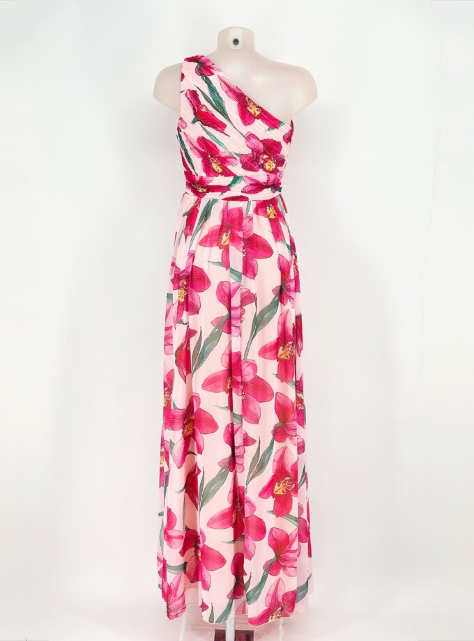 Vestido Asimétrico Gasa Floral