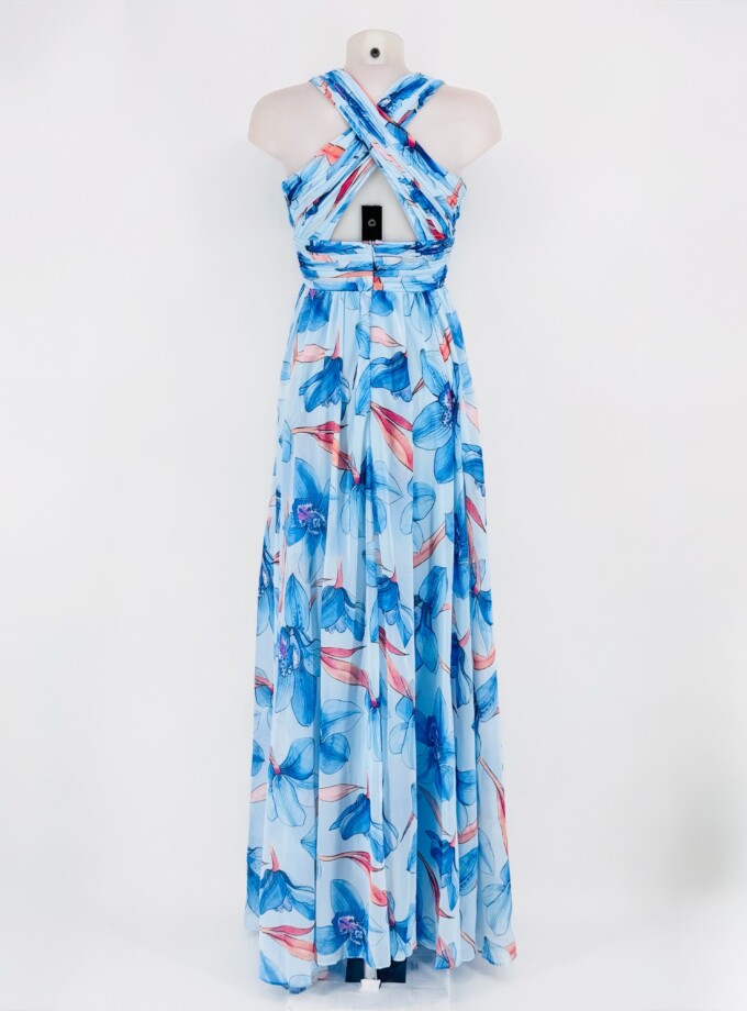 Vestido Escote Gasa Floral