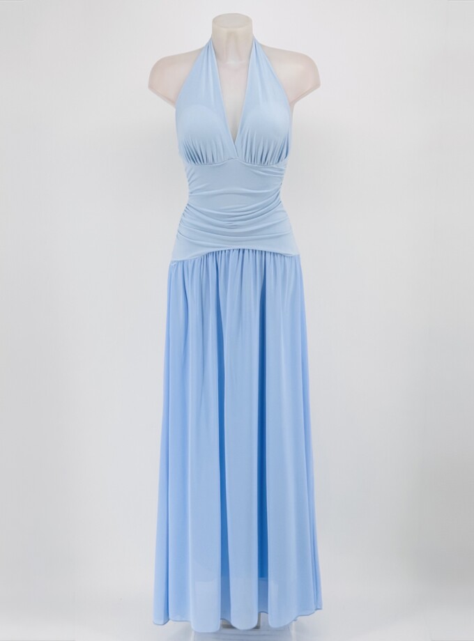 Vestido Falda Gasa Escote