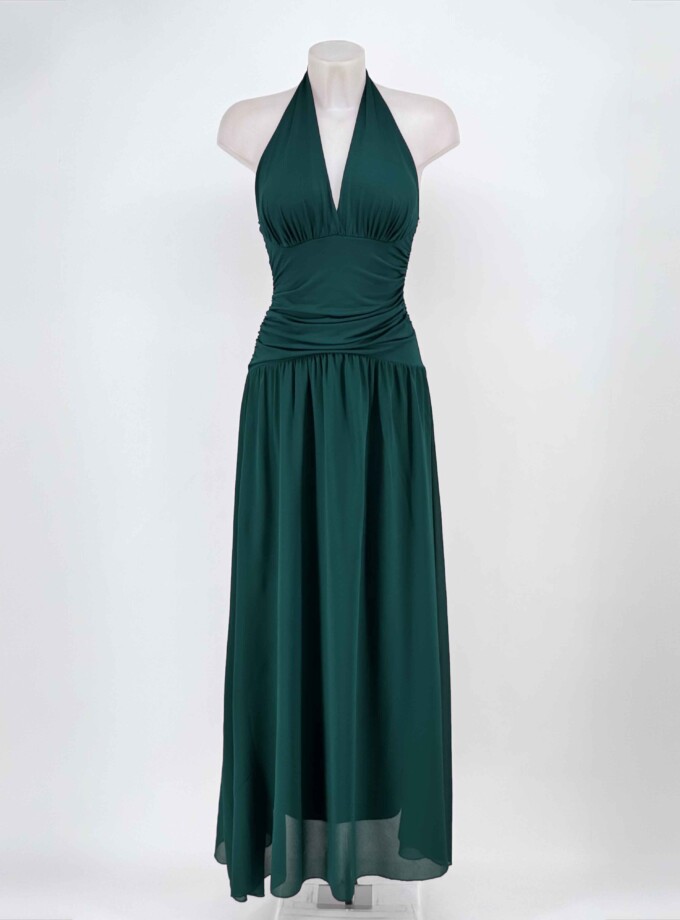 Vestido Falda Gasa Escote