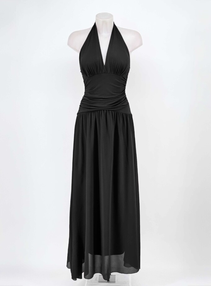 Vestido Falda Gasa Escote