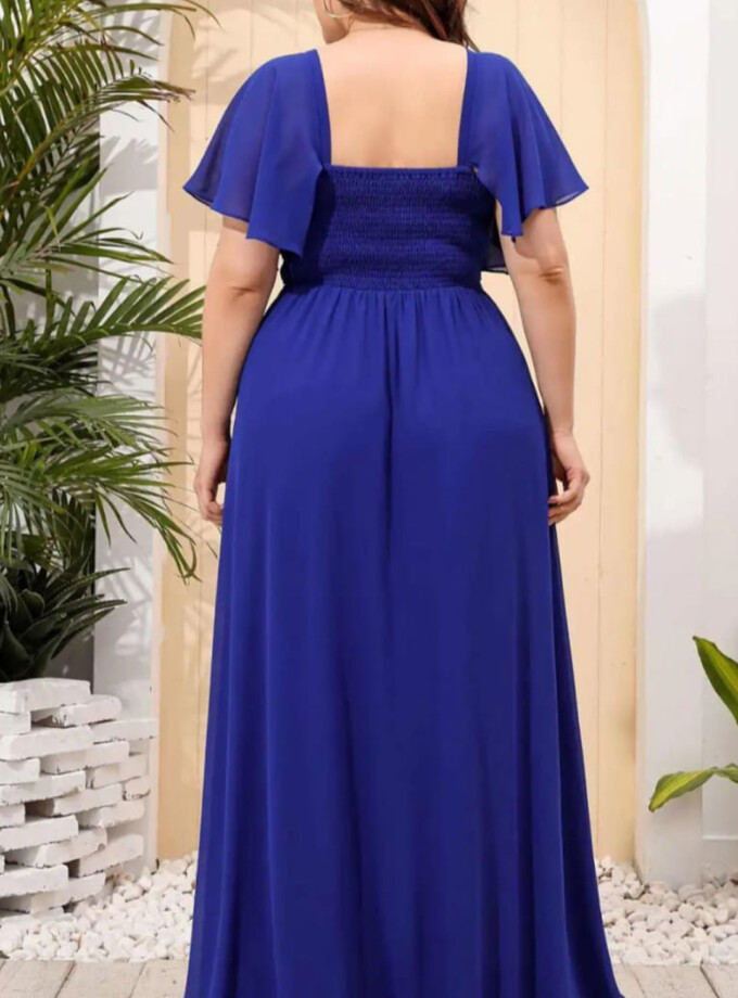 Vestido Manga Corta Aplique Curvy
