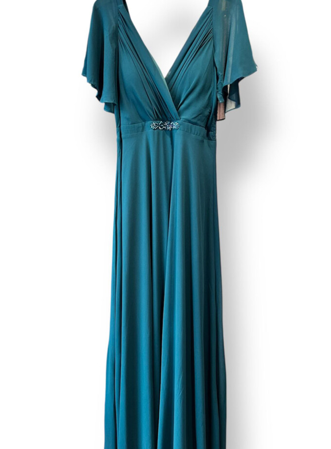 Vestido Manga Corta Aplique Curvy