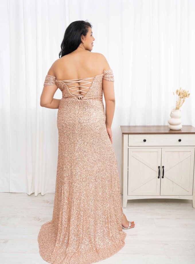 Vestido Sirena Lentejuelas Curvy