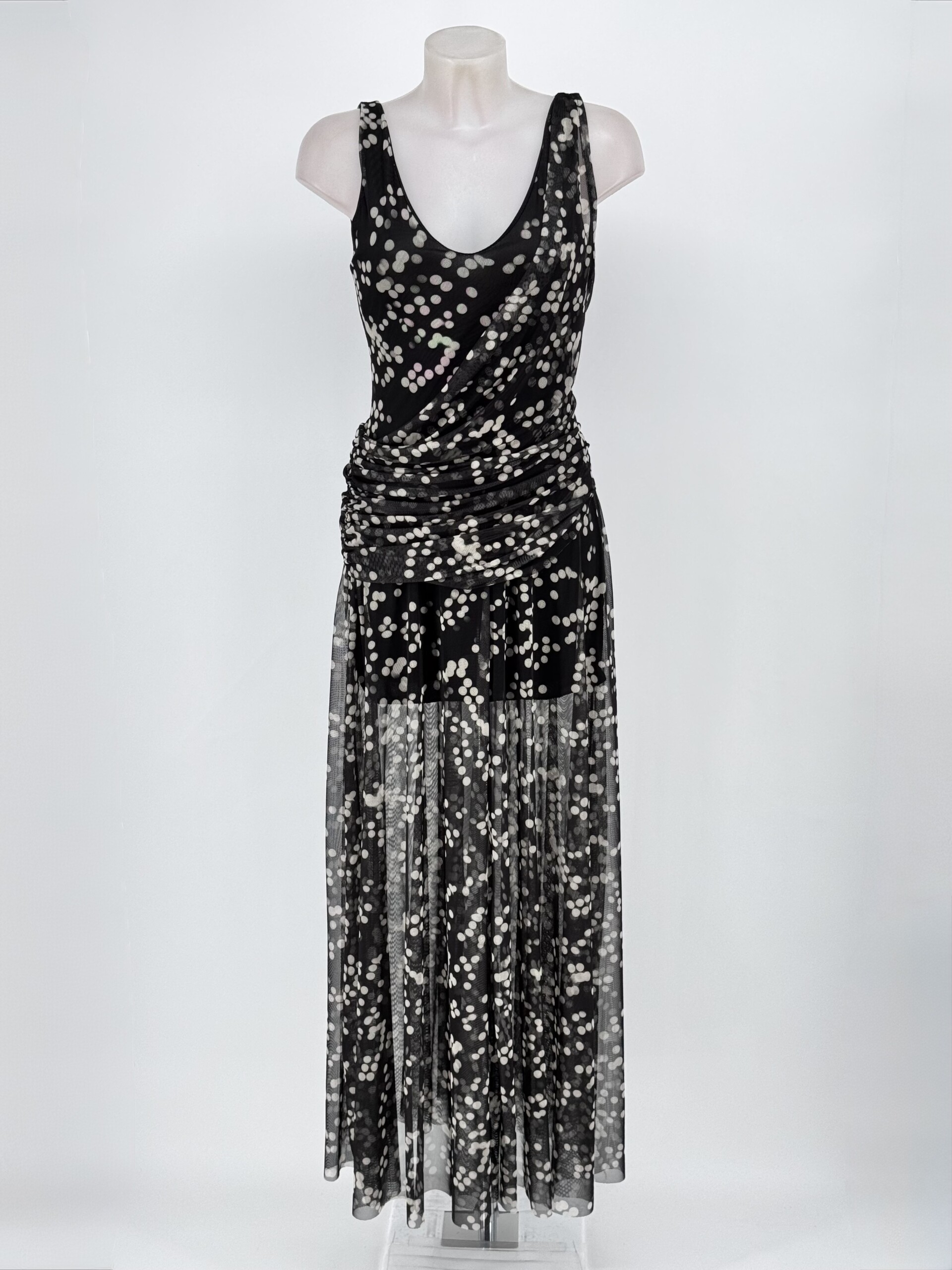 Vestido Tul Largo Lunares - Imagen 8