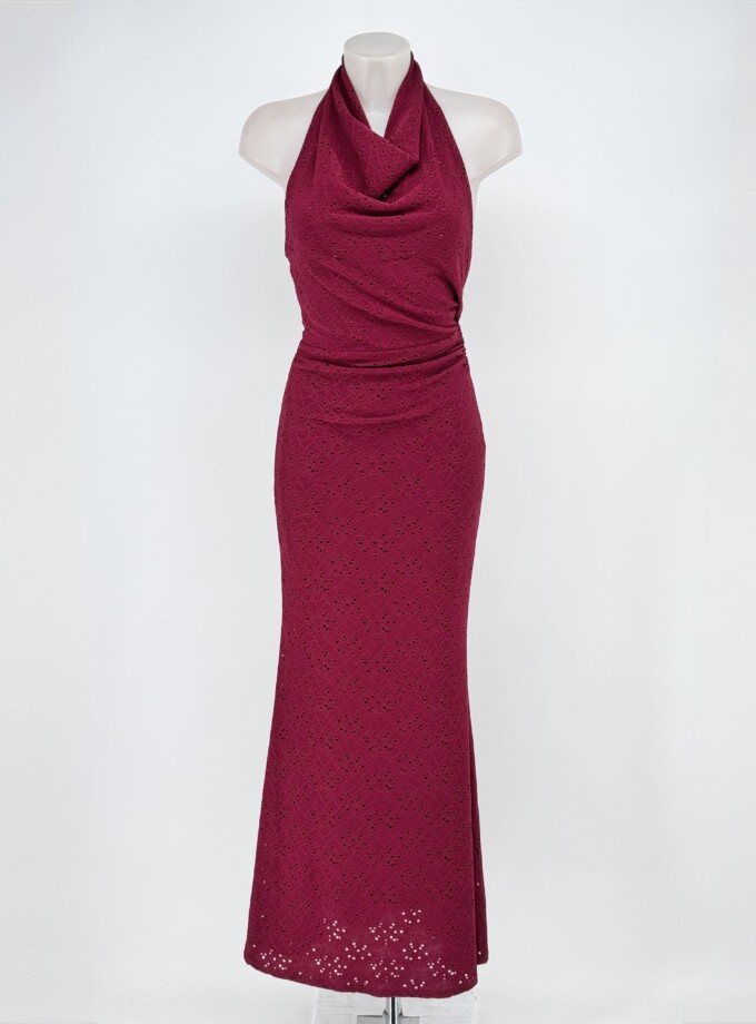 Vestido Halter Calado