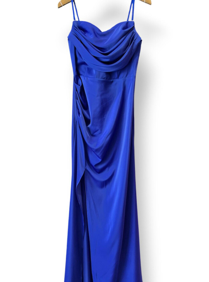 Vestido Seda Sirena Cascada Curvy