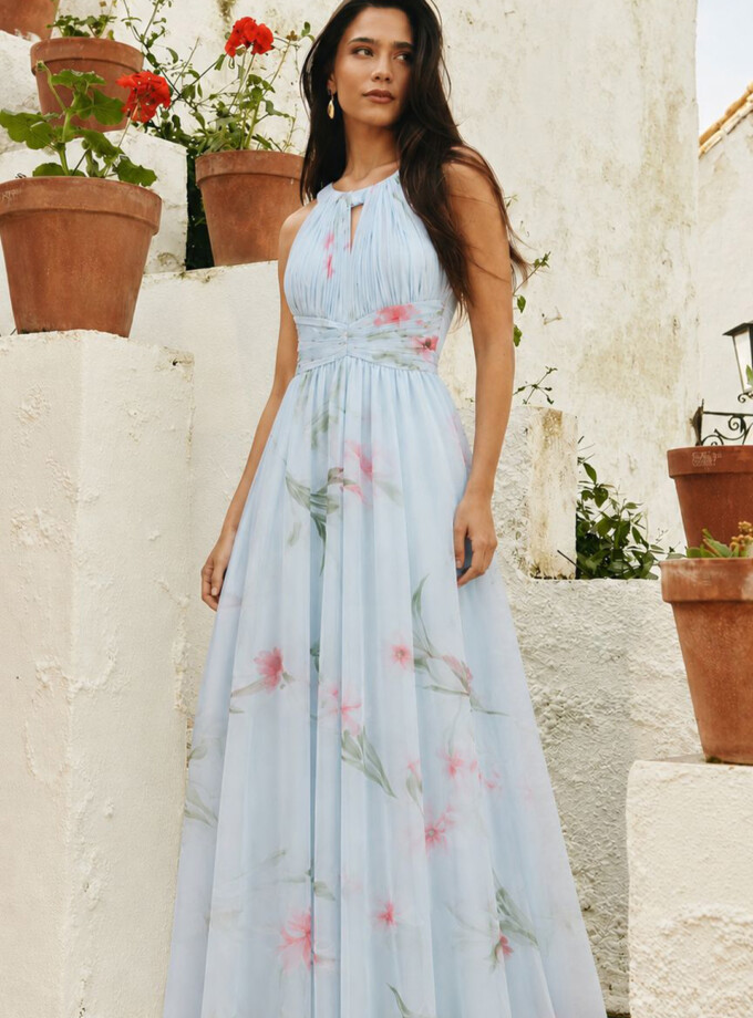 Vestido Halter Florecitas Curvy