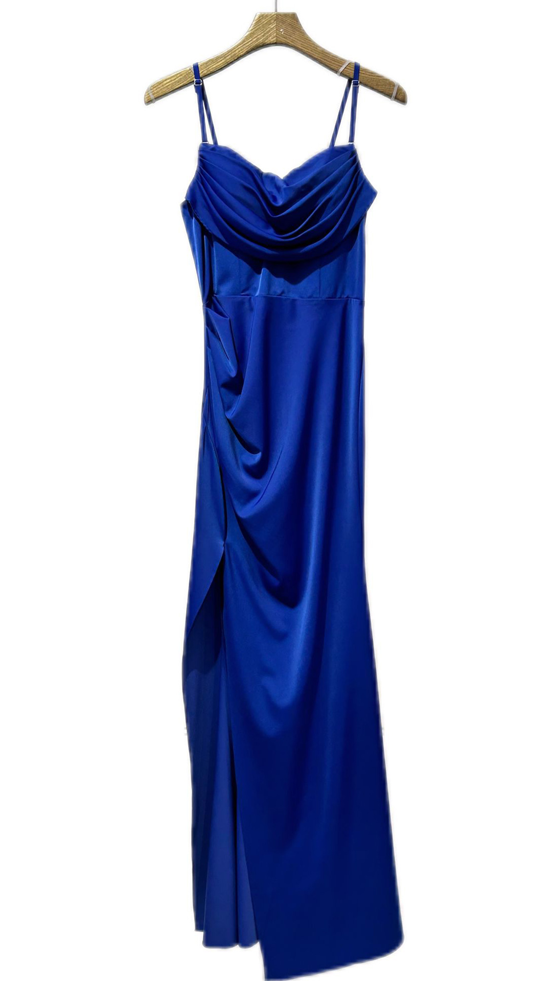 Vestido Seda Cascada Espalda Cruzada - Imagen 9