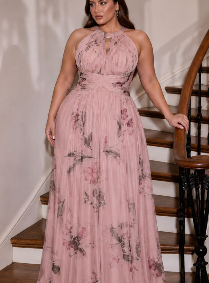 Vestido Halter Florecitas Curvy