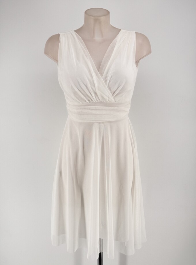 Vestido Tul Basic Corto Novia