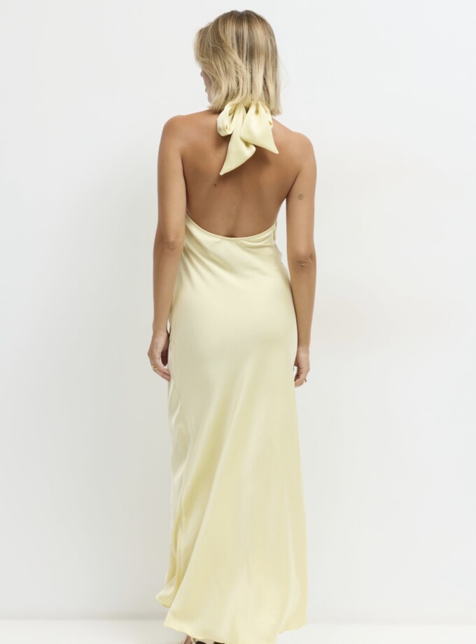 Vestido Halter Seda