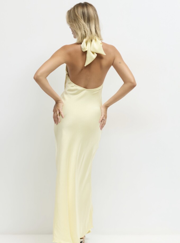 Vestido Halter Seda