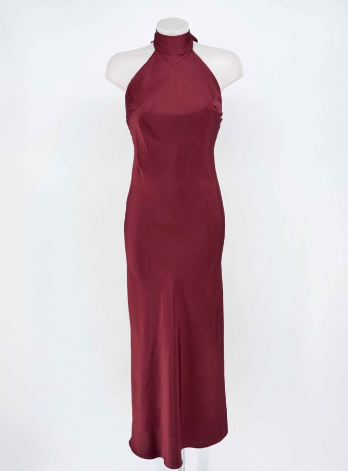 Vestido Halter Seda