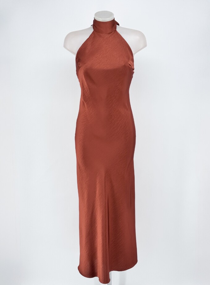 Vestido Halter Seda