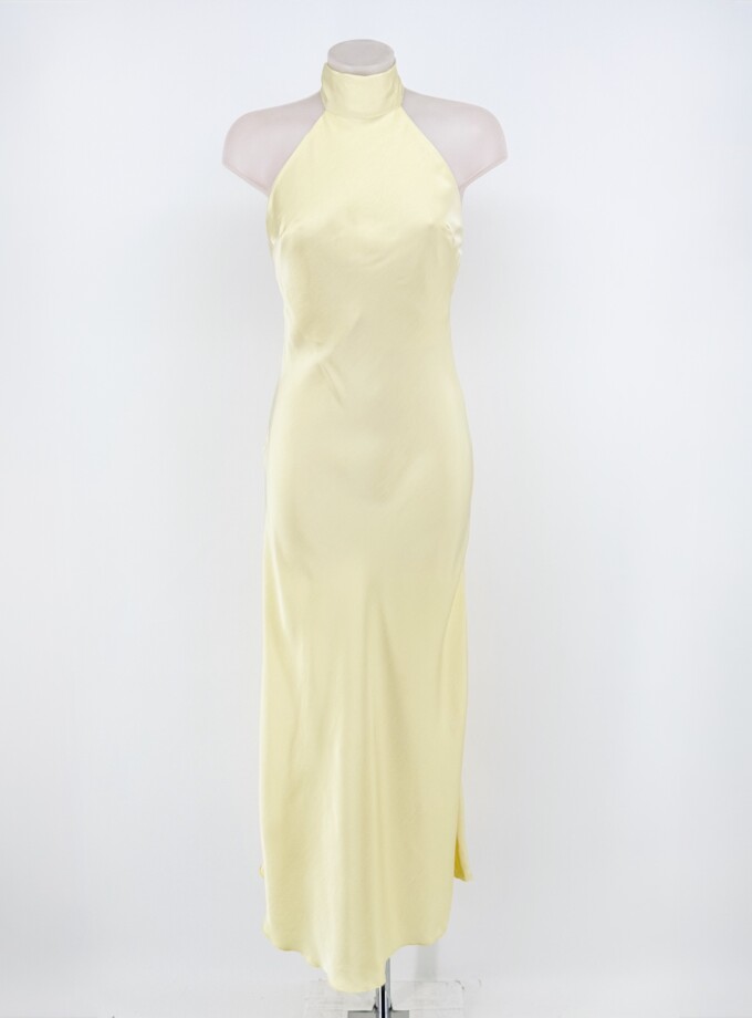 Vestido Halter Seda