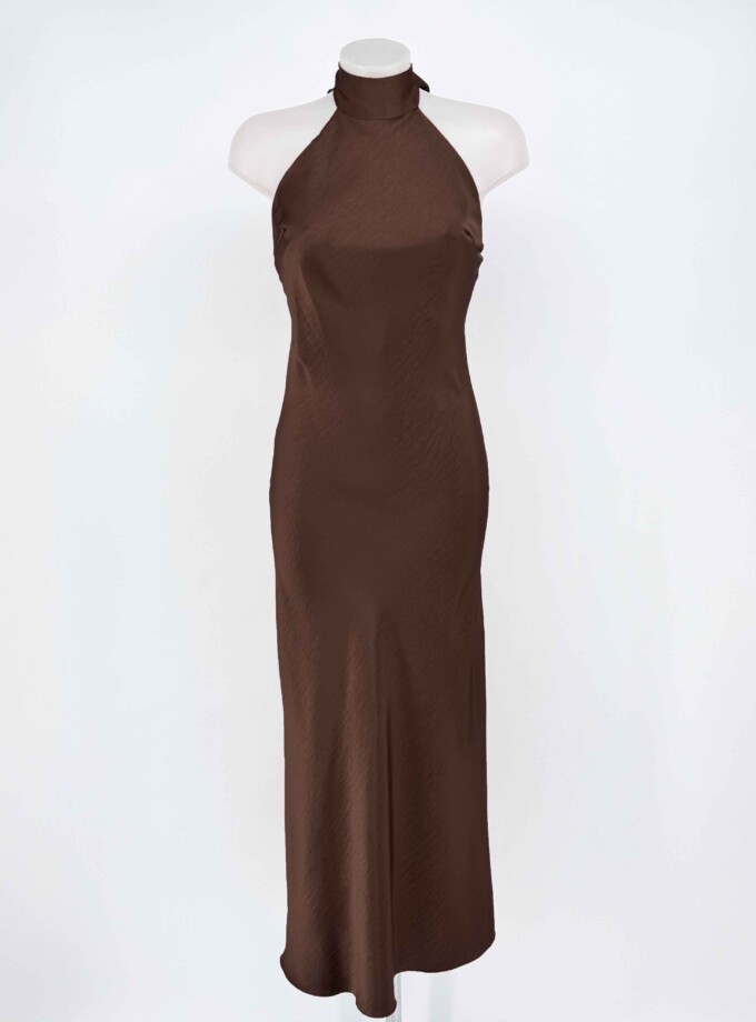 Vestido Halter Seda