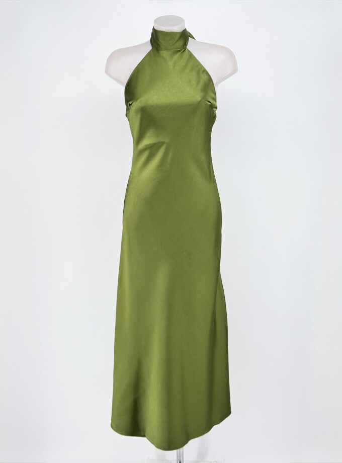 Vestido Halter Seda