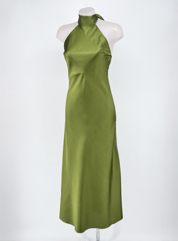 Vestido Halter Seda
