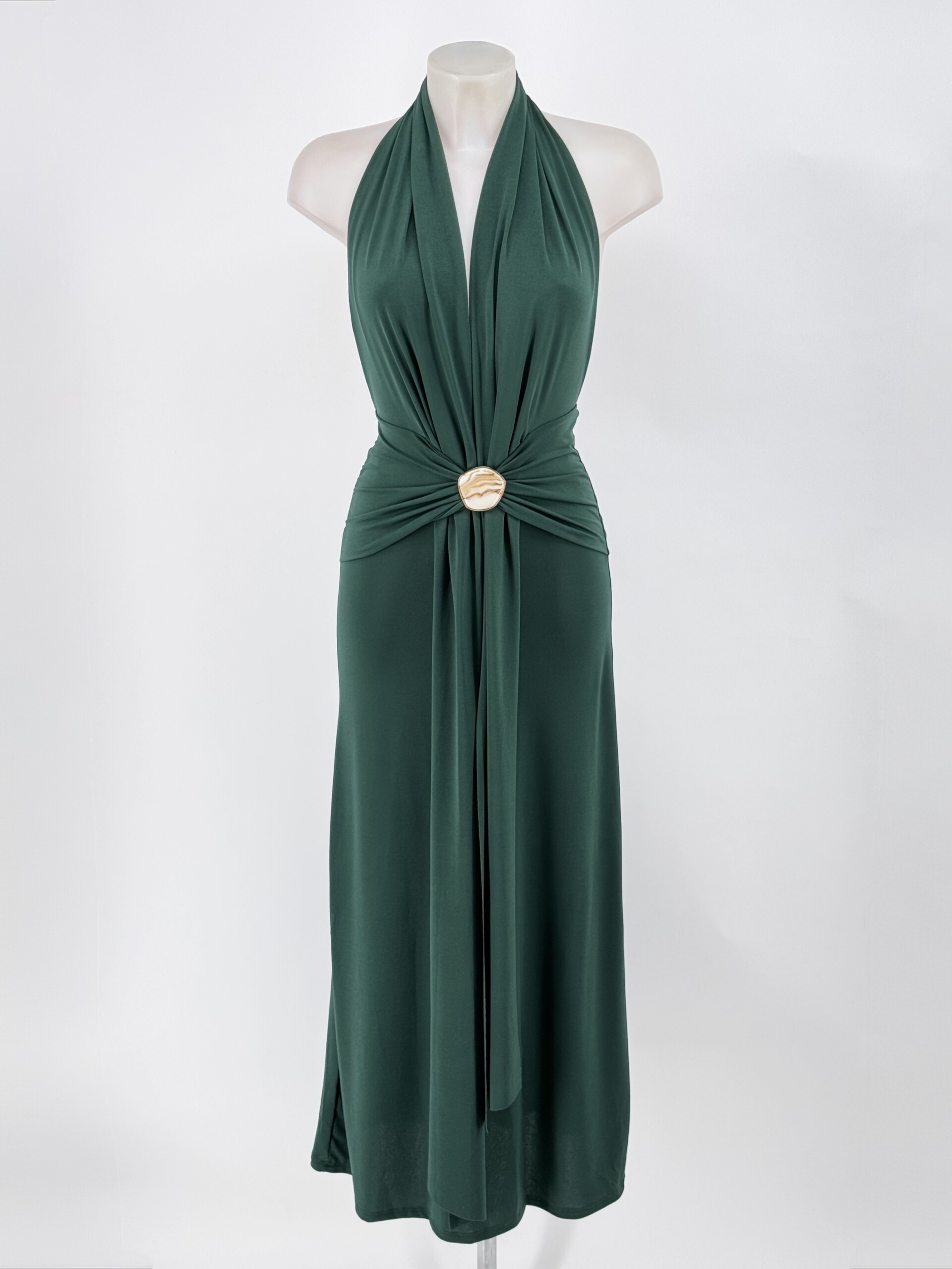 Vestido Sunset Cintura Botón Nácar