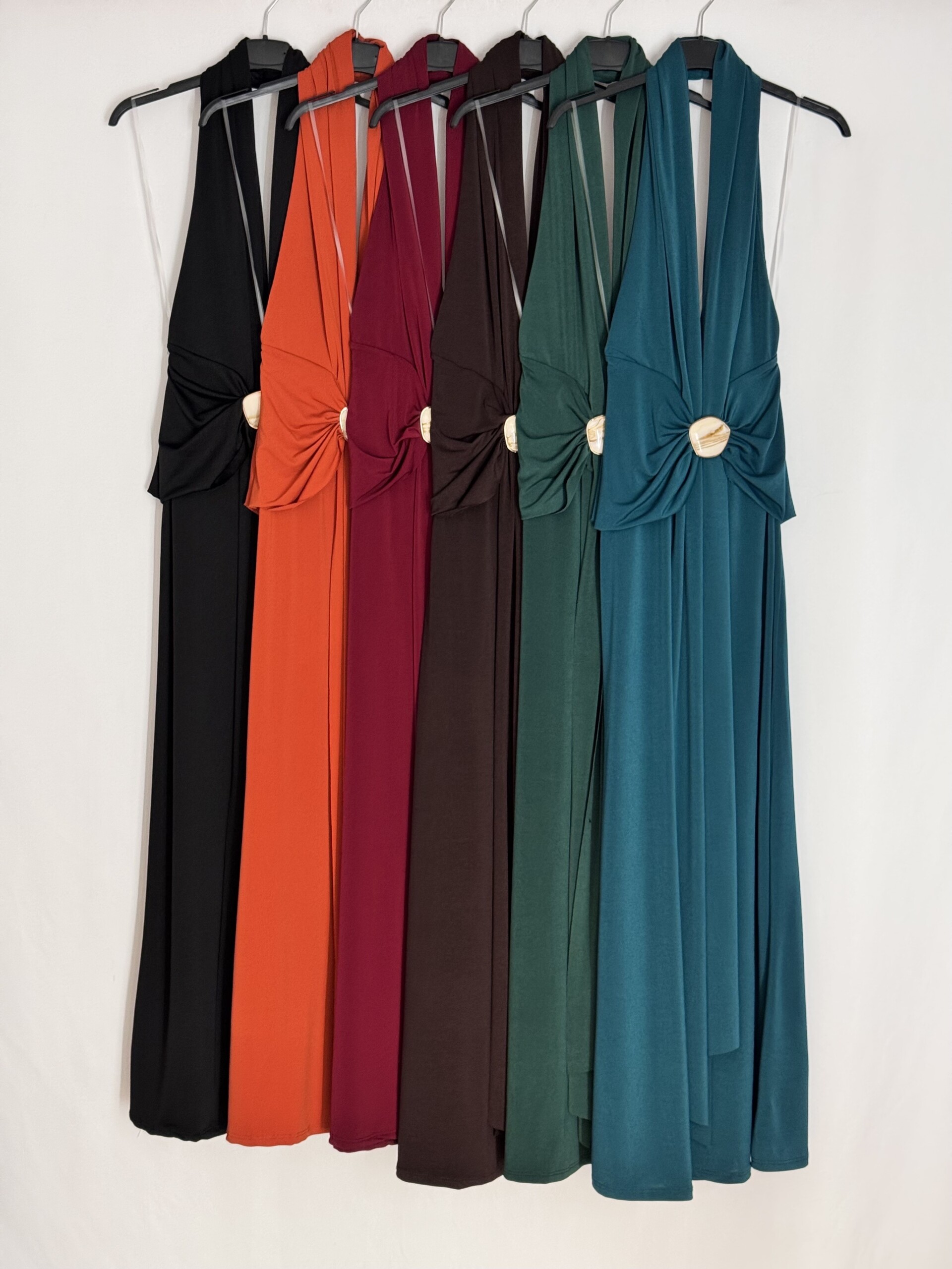 Vestido Sunset Cintura Botón Nácar - Imagen 4