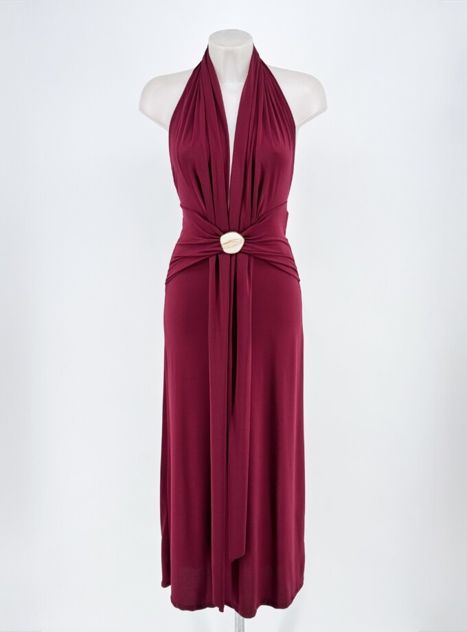 Vestido Sunset Cintura Botón