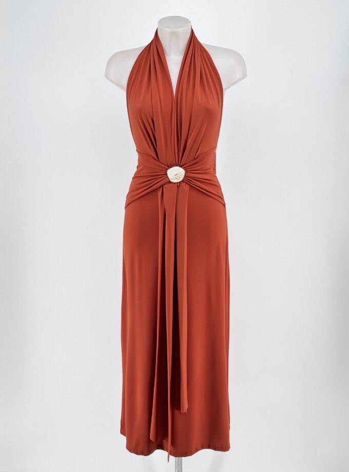 Vestido Sunset Cintura Botón