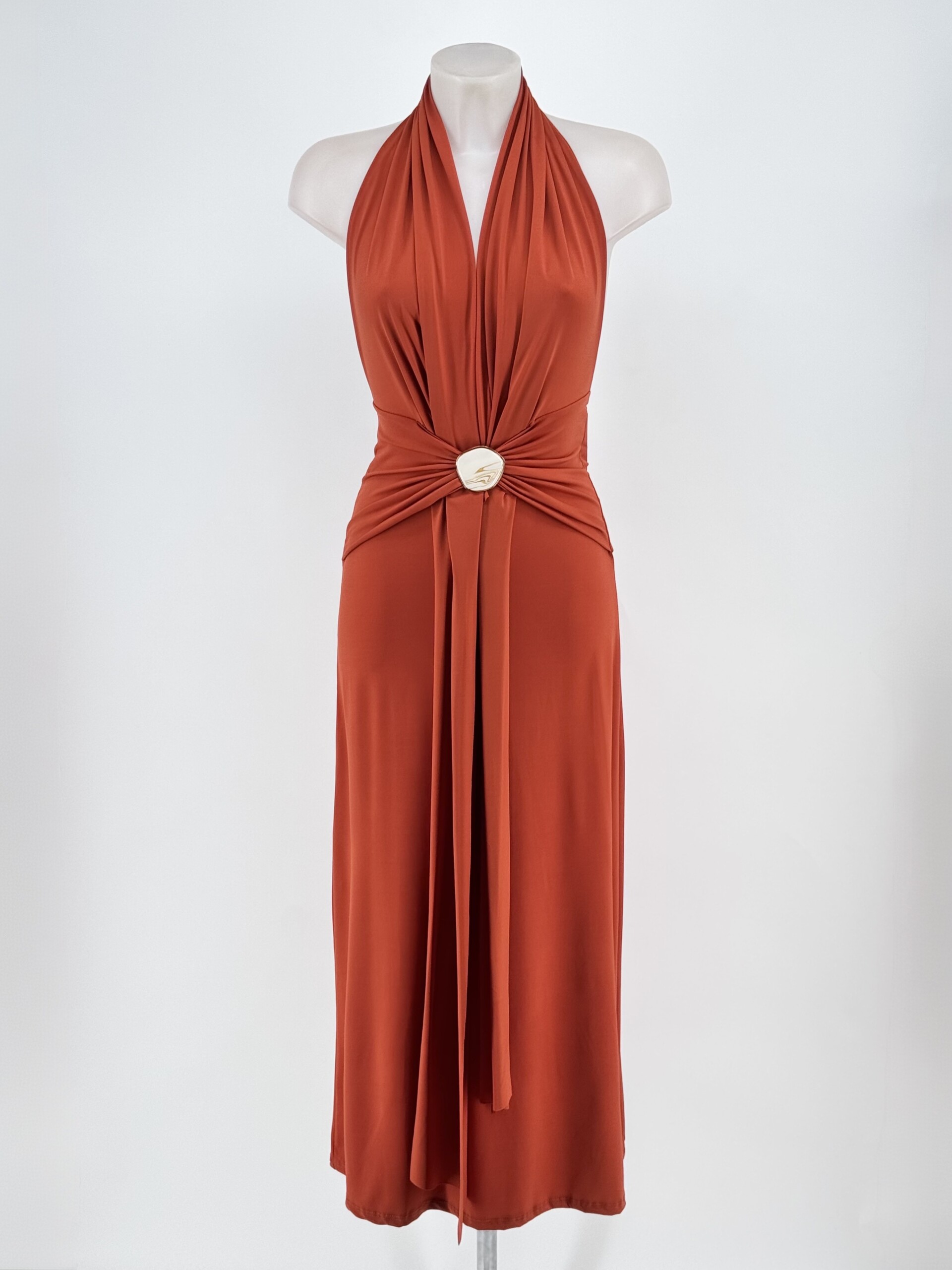 Vestido Sunset Cintura Botón Nácar - Imagen 6