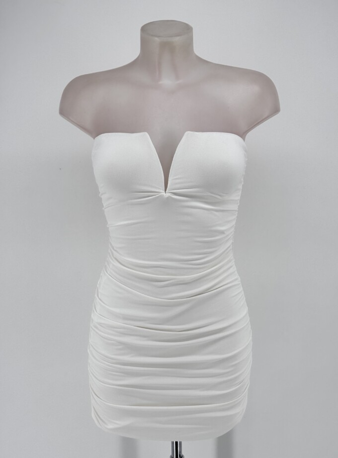 Vestido Escote Palabra Honor Corto