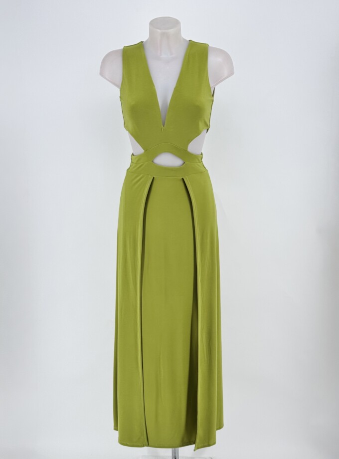 Vestido Aberturas Cintura
