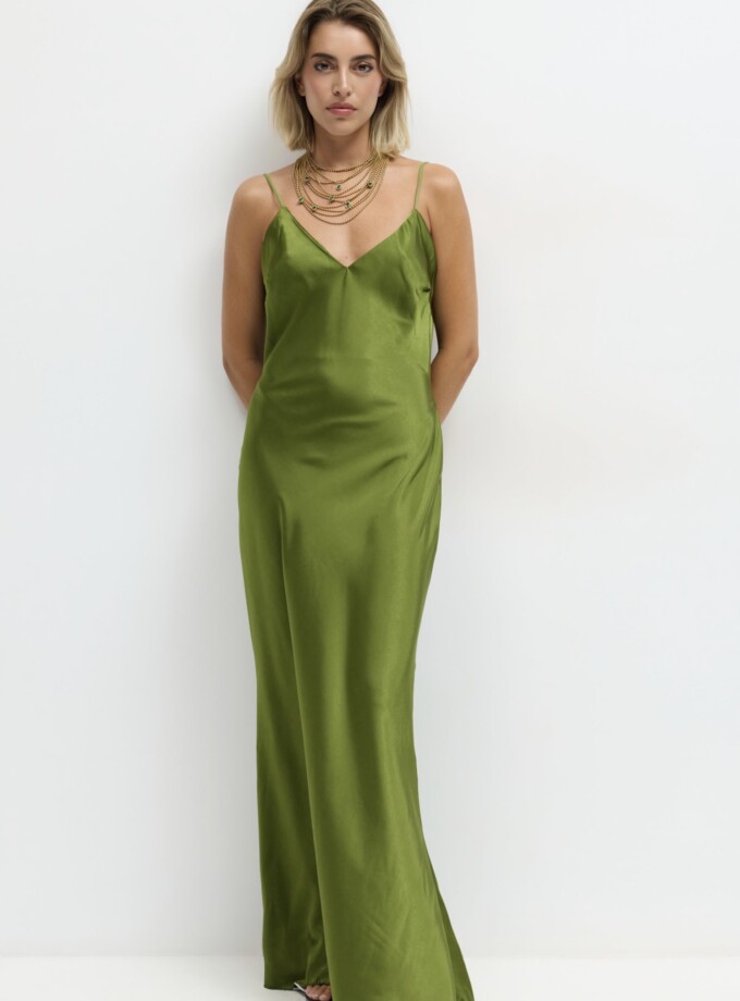Vestido Tirantes Seda