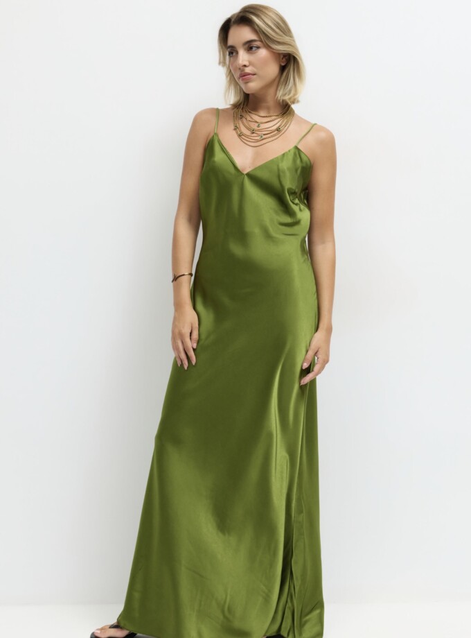 Vestido Tirantes Seda