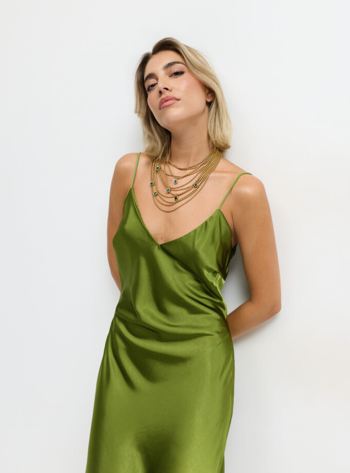Vestido Tirantes Seda