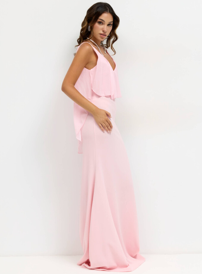 Vestido Capa Gasa Tirantes