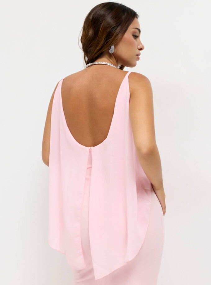 Vestido Capa Gasa Tirantes