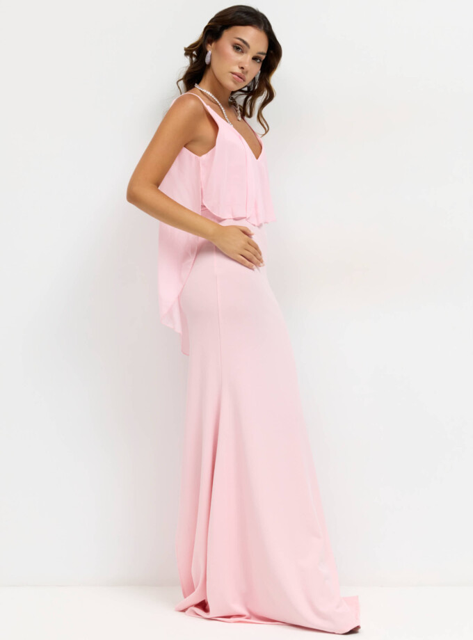 Vestido Capa Gasa Tirantes