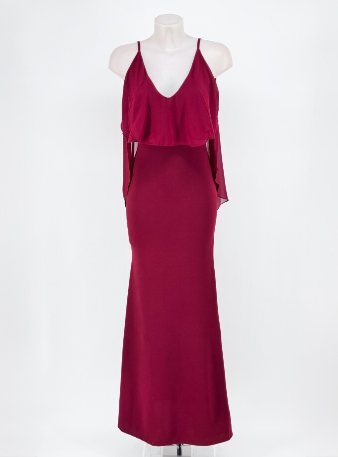 Vestido Capa Gasa Tirantes