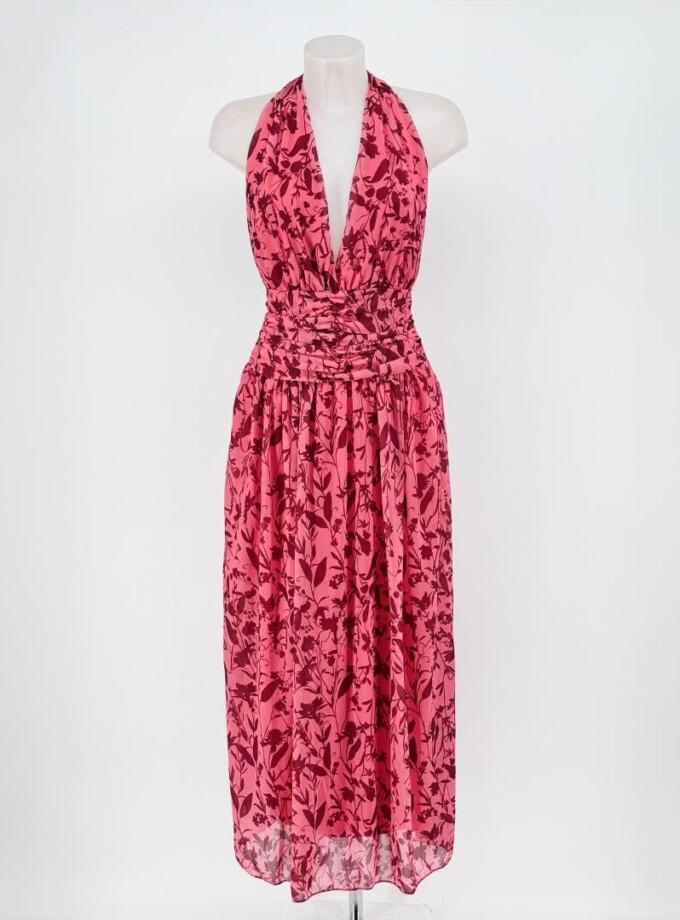 Vestido Estampado Escote