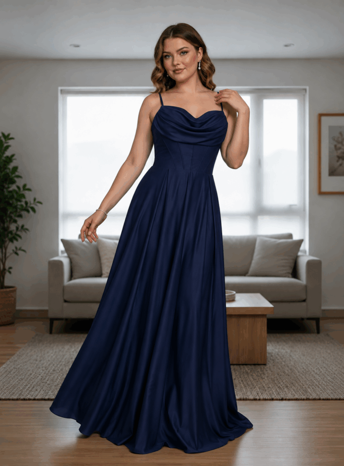Vestido Seda Corsé Varillas Curvy