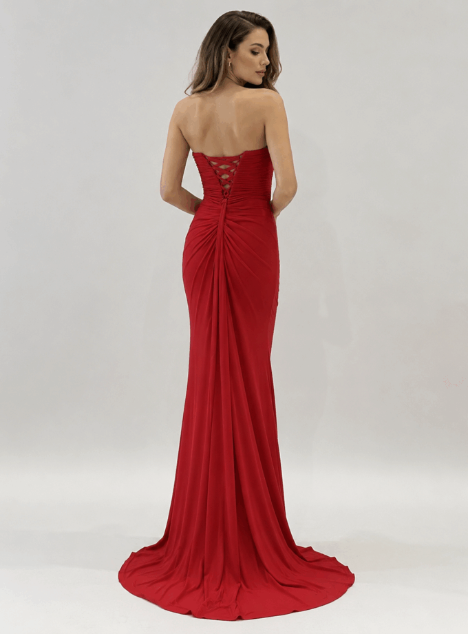 Vestido Sirena Tul Drapeado