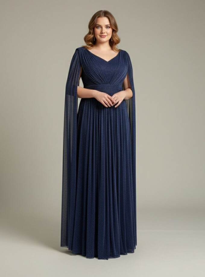 Vestido Tablas Brillo Curvy