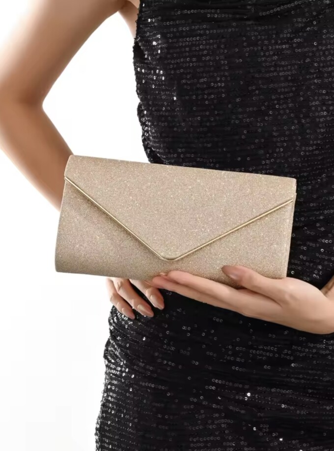 Bolso Brillo Solapa