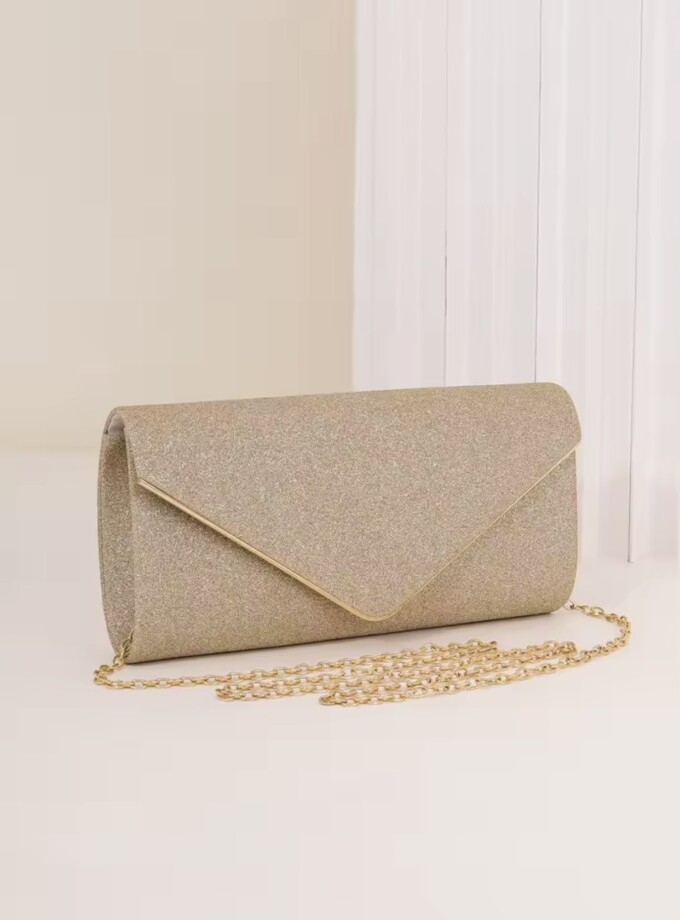 Bolso Brillo Solapa