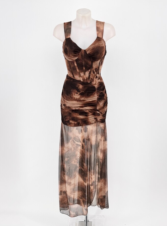 Vestido Tul Sirena Corsé