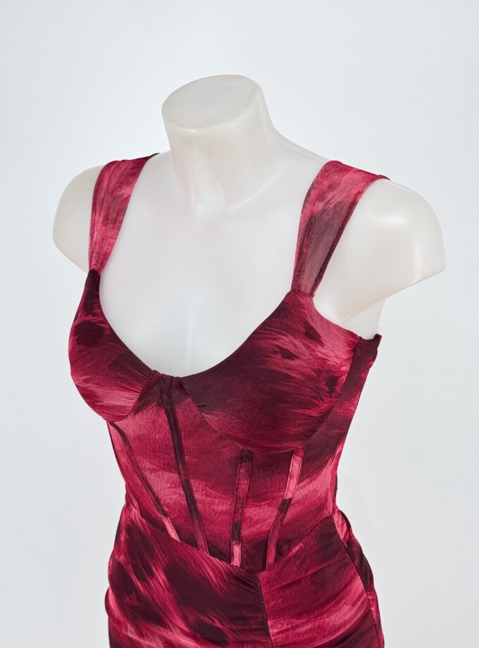 Vestido Tul Sirena Corsé