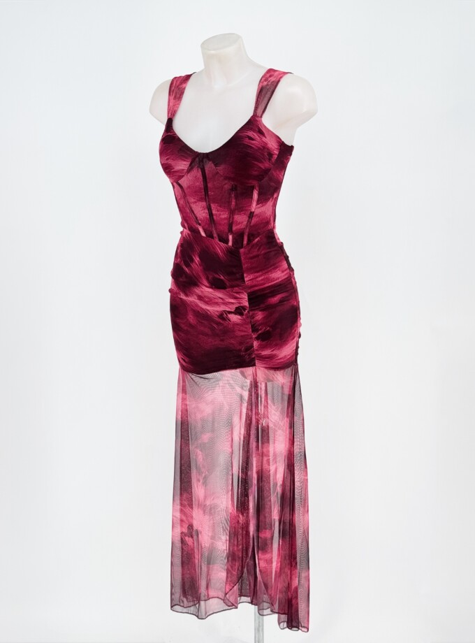 Vestido Tul Sirena Corsé
