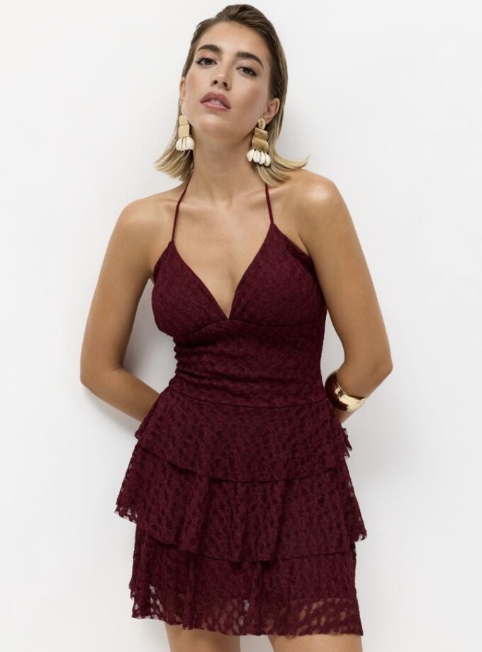 Vestido Sunset Corto Volantes