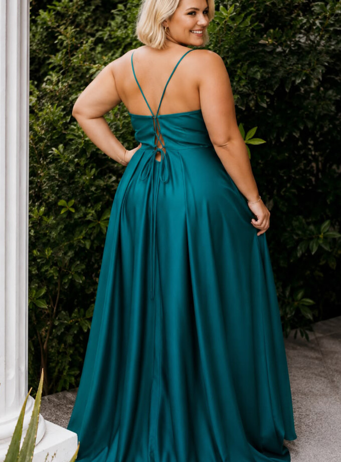 Vestido Seda Corsé Varillas Curvy